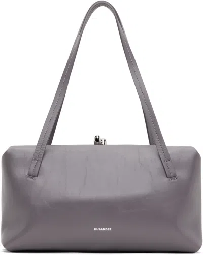 Jil Sander Purple Goji Pillow Small Bag In 029 Lava Stone