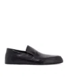 Jil Sander Black Flat Loafers With Almond Toe