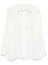 Jil Sander Hemd Aus Satin In White