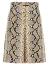 Jil Sander Python-effect Leather Bermuda Shorts