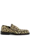 Jil Sander Python-print Loafers In 中性色