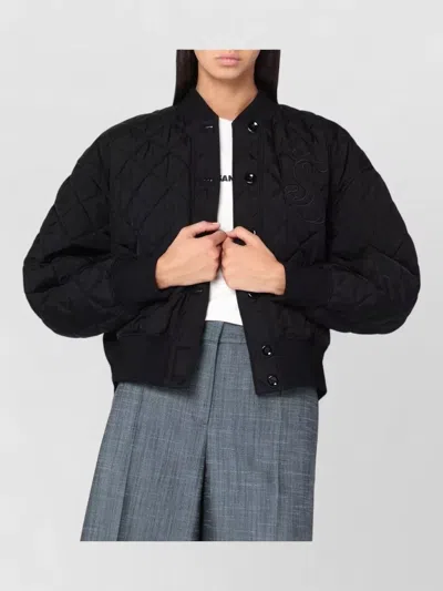 JIL SANDER QUILTED COAT RIBBED CUFFS AND HEM
