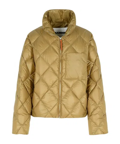 JIL SANDER JIL SANDER QUILTED FUNNEL NECK DOWN JACKET