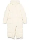 Jil Sander Yellow Quilted Down Coat In Neutrals