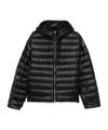 Jil Sander Hooded Puffer Jacket In Black