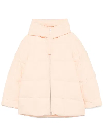 Jil Sander Quilted Down Jacket In Neutrals