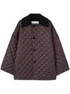 Jil Sander Quilted Jacket In Brown