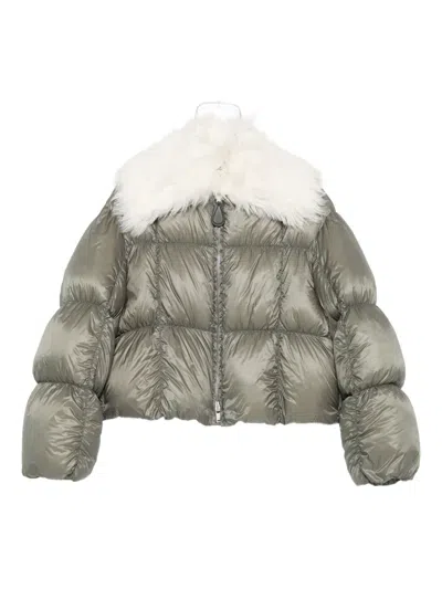 Jil Sander Quilted Jacket In Green
