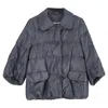 Jil Sander Quilted Jacket In Grey Nylon In Grey