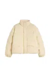 Jil Sander Technical Quilted Down Blouson In Neutral