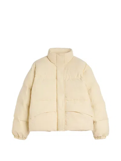 Jil Sander Quilted Jacket In Neutral