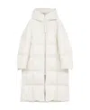 Jil Sander Quilted Long Down Jacket In White