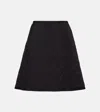 Jil Sander Quilted Miniskirt In Black
