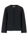 Jil Sander Quilted Polyester Down Jacket In Black