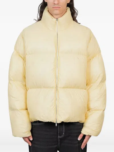 Jil Sander+ Quilted Puffer Coat In Yellow
