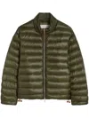 Jil Sander Quilted Puffer Jacket In Green