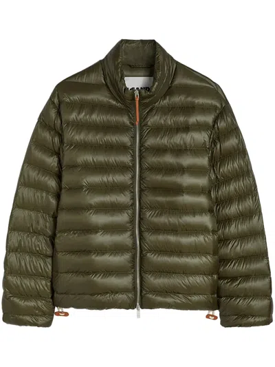 Jil Sander Quilted Puffer Jacket In Green