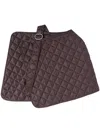 Jil Sander Quilted Scarf In Brown