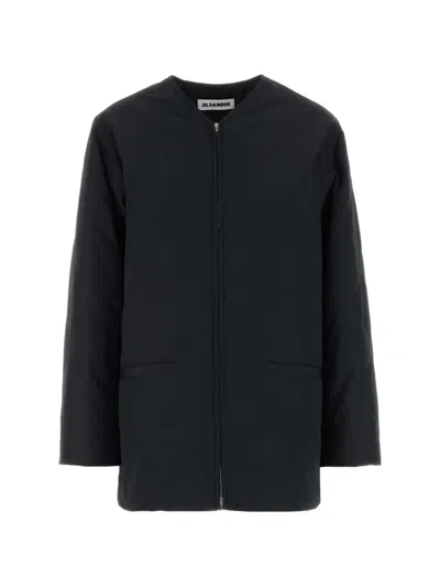 Jil Sander Polyester Jacket For Women In Black