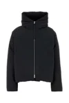 Jil Sander Boxy Fit Down Jacket W/hood In Black