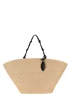 Jil Sander Raffia Large Tangle Bucket Handbag In Pattern