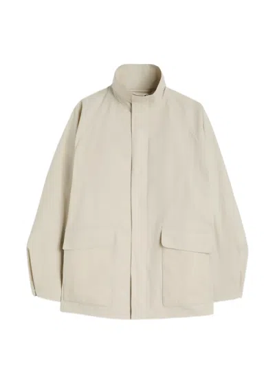 Jil Sander Raglan-sleeve Drill Shirt Jacket In Neutral