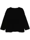 Jil Sander Raised-seam Sweater In Black
