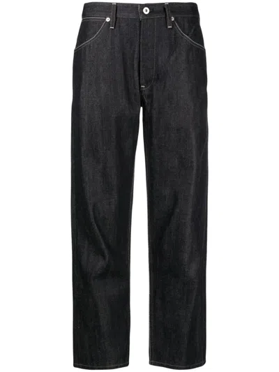Jil Sander Raw Denim Jeans In Black