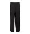 Jil Sander Rayon-silk Twill Trousers In Black