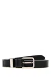 Jil Sander Rectangle Belt 2 Cm In Black