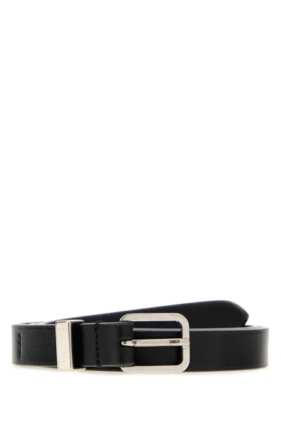 Jil Sander Rectangle Belt 2 Cm In Black