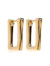Jil Sander Rectangular Earrings In 金色