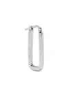 Jil Sander Rectangle-frame Earrings In Metallic