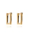Jil Sander Rectangular Earrings In Yellow