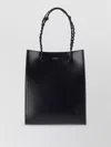 Jil Sander Rectangular Shoulder Bag Smooth Finish Braided Handles