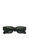 Jil Sander Rectangular-frame Sunglasses In Green