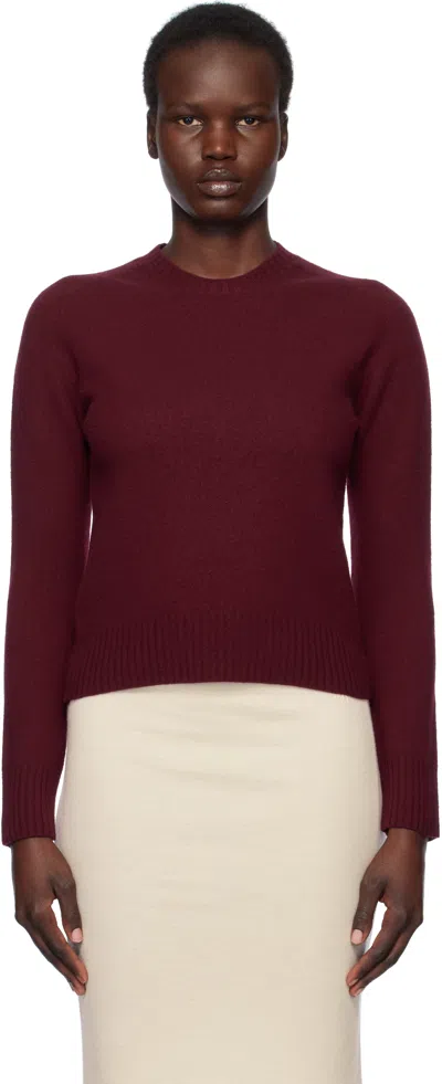 Jil Sander Red Crew-neck Sweater