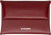 Jil Sander Red Envelope Coin Pouch In 609 Cedar Red