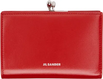 Jil Sander Red Goji Small Wallet