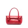 Jil Sander Small Crocodile-effect Shoulder Bag In Red
