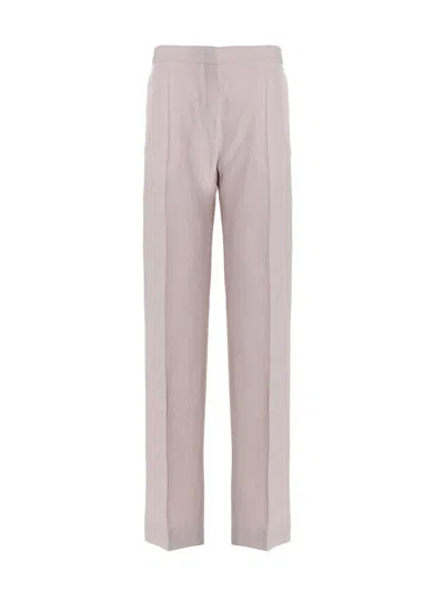 Jil Sander Refined Slim Pants In Viscose In Pink