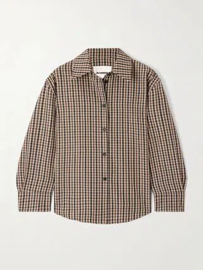 Jil Sander Refined Wool Shirt - Fw25 Collection In Brown