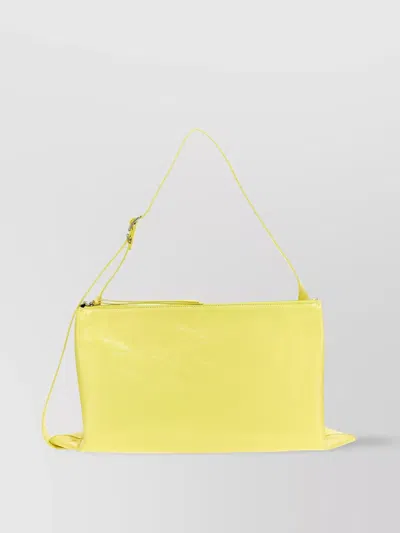 Jil Sander Empire Shoulder Bag In Yellow