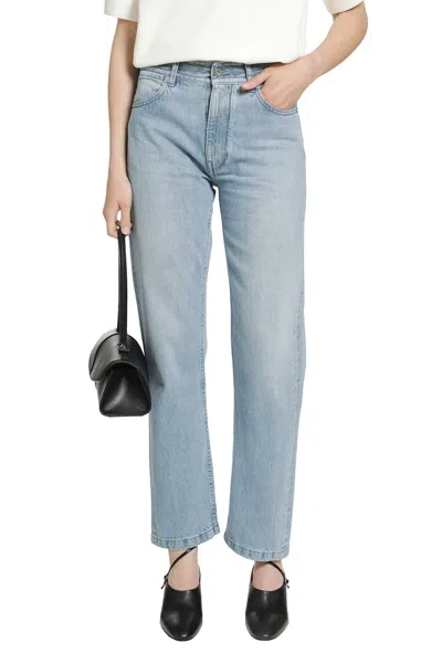 Jil Sander Regular Denim Trousers In Blue