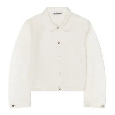Jil Sander Regular-fit Denim Jacket In White