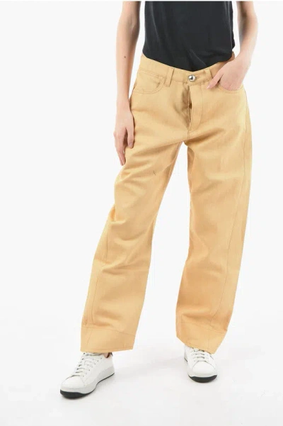 Jil Sander Beige Regular Jeans