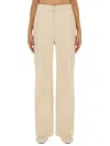 Jil Sander Regular-fit Flared Pants With Classic Pockets