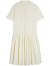 Jil Sander Relaxed Cotton Dress With Button-down Front