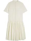 Jil Sander Relaxed Cotton Dress With Button-down Front