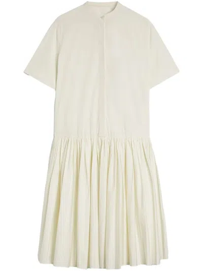 JIL SANDER RELAXED COTTON DRESS WITH BUTTON-DOWN FRONT